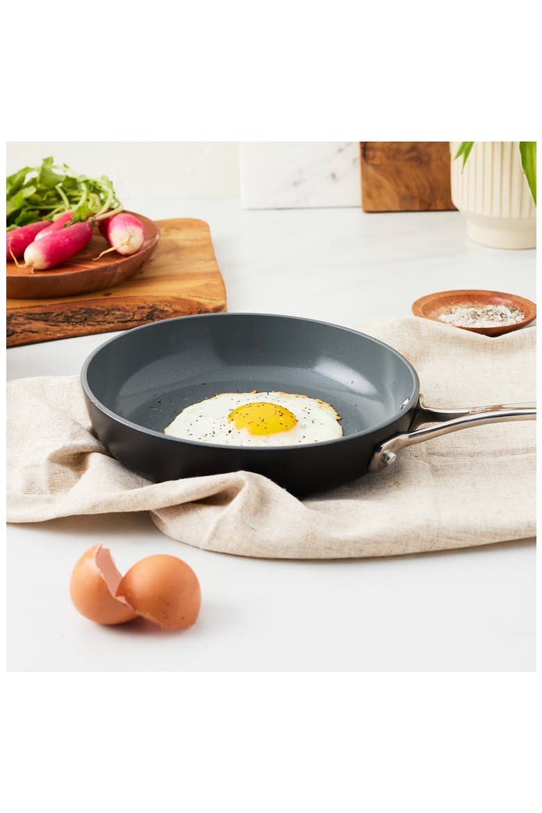 Release 10-Inch Hard-Anodized Aluminum Fry Pan, Alternate, color, BLACK