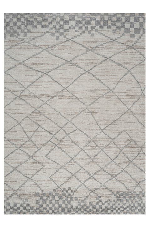 Asilah Moroccan Modern Diamond Area Rug