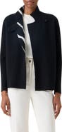 Akris Zebra Stripe Reversible Cashmere Jacket