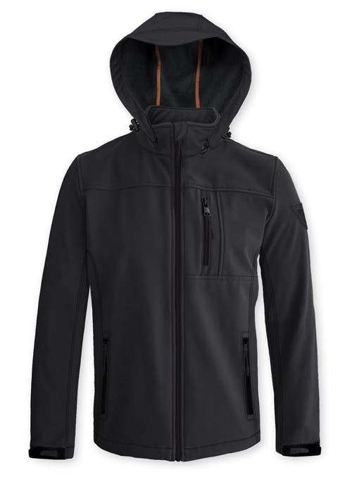 Point Zero Softshell Dewspo Bonded Mesh Jacket In Black
