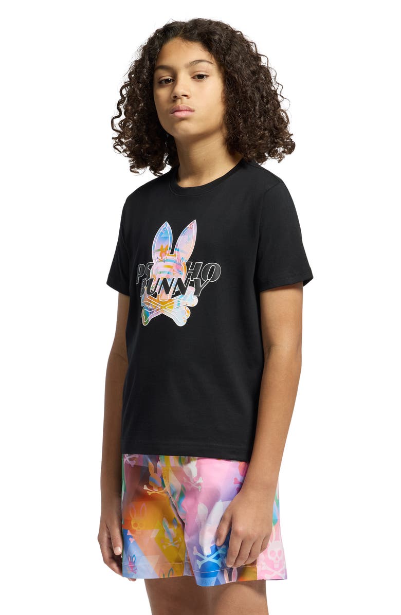 Psycho Bunny Kids' Milos Cotton Graphic T-Shirt, Alternate, color,
