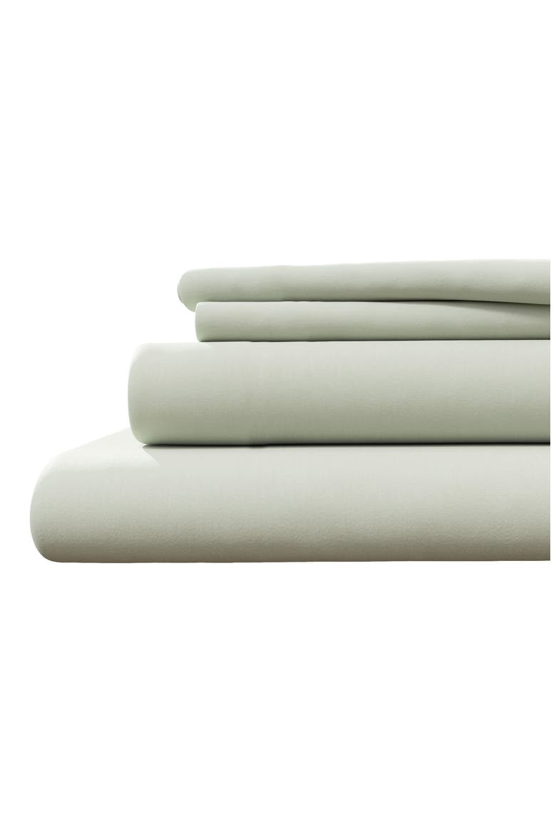 Cotton Jersey Knit Sheet Set, Main, color, GREEN