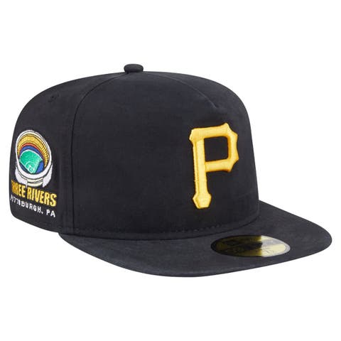 Men's New Era  Black Pittsburgh Pirates Championship Side Flag A-Frame 59FIFTY Fitted Hat