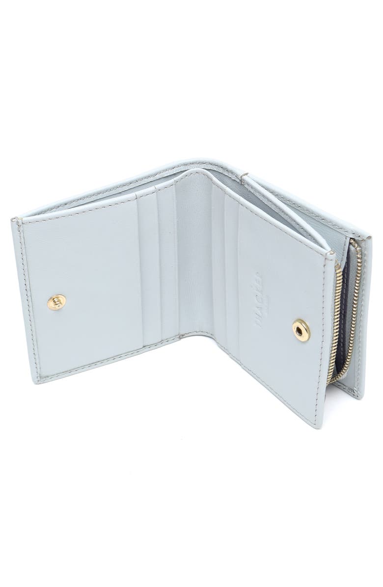 Thacker Lexi Bifold Leather Wallet, Alternate, color, Maldives Blue