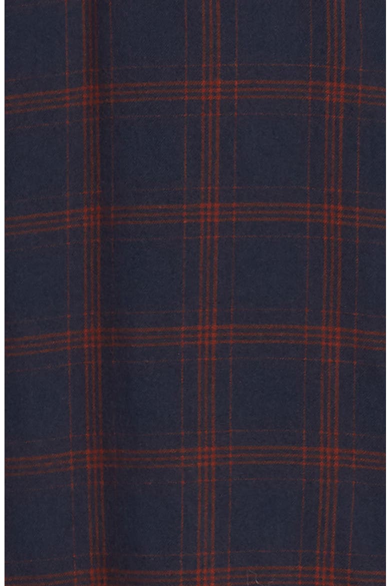 Slim Fit Plaid Flannel Button-Up Shirt, Alternate, color, PLAID - EXPEDITION NAVY