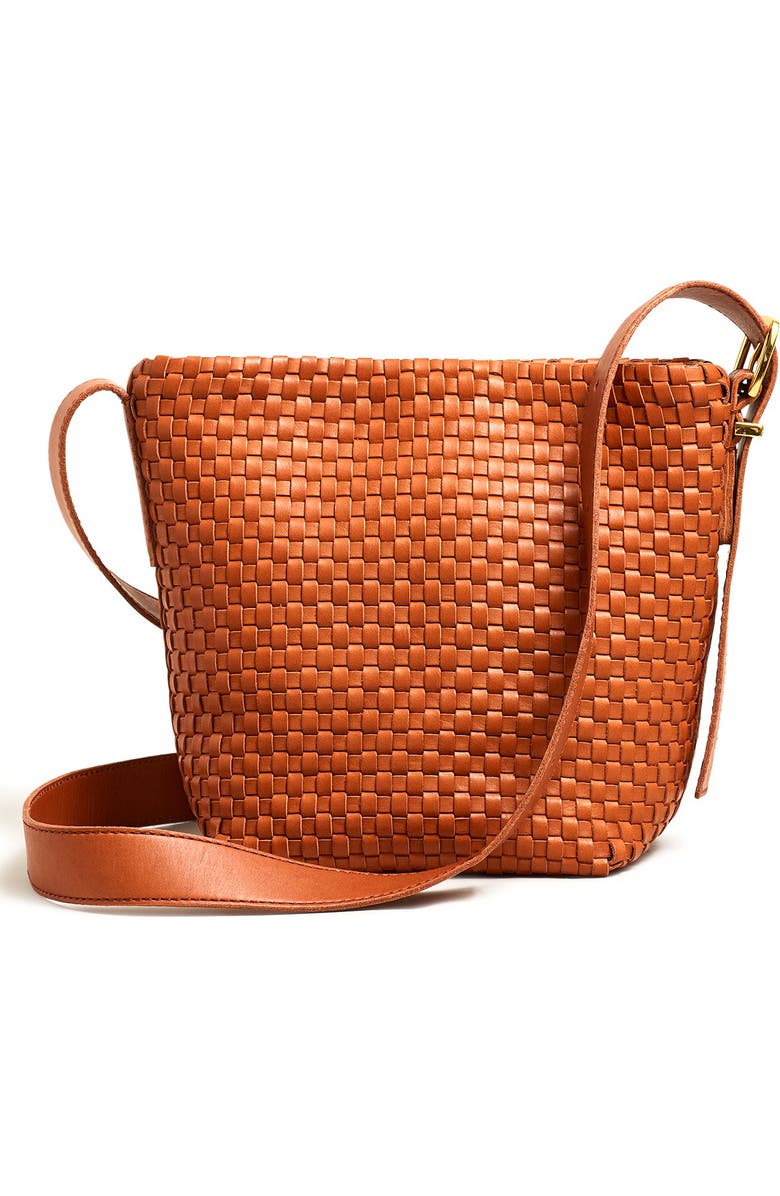Madewell The Mini Essential Leather Bucket Bag, Main, color,
