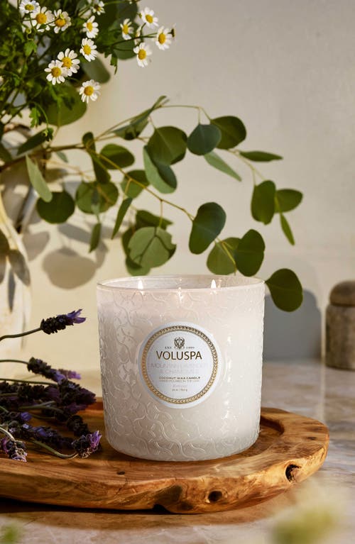 Voluspa Mountain Lavender & Chamomile Boxed Luxe Candle In Mountain Lavender & Chamomile