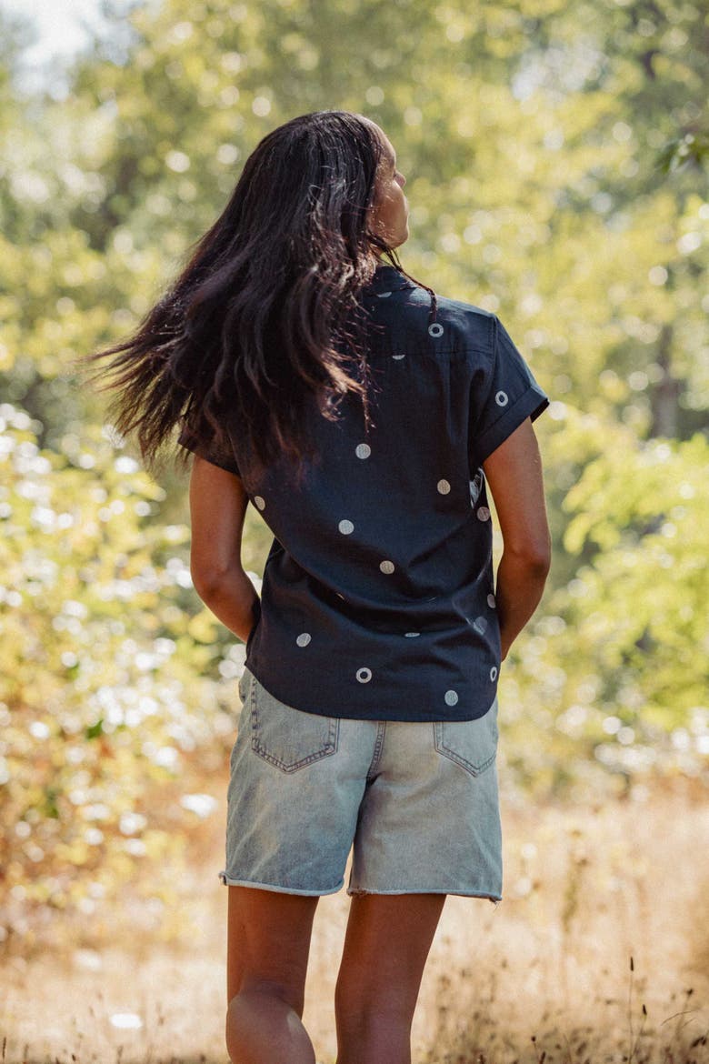 Bea Shirt, Alternate, color, Lunar Polka