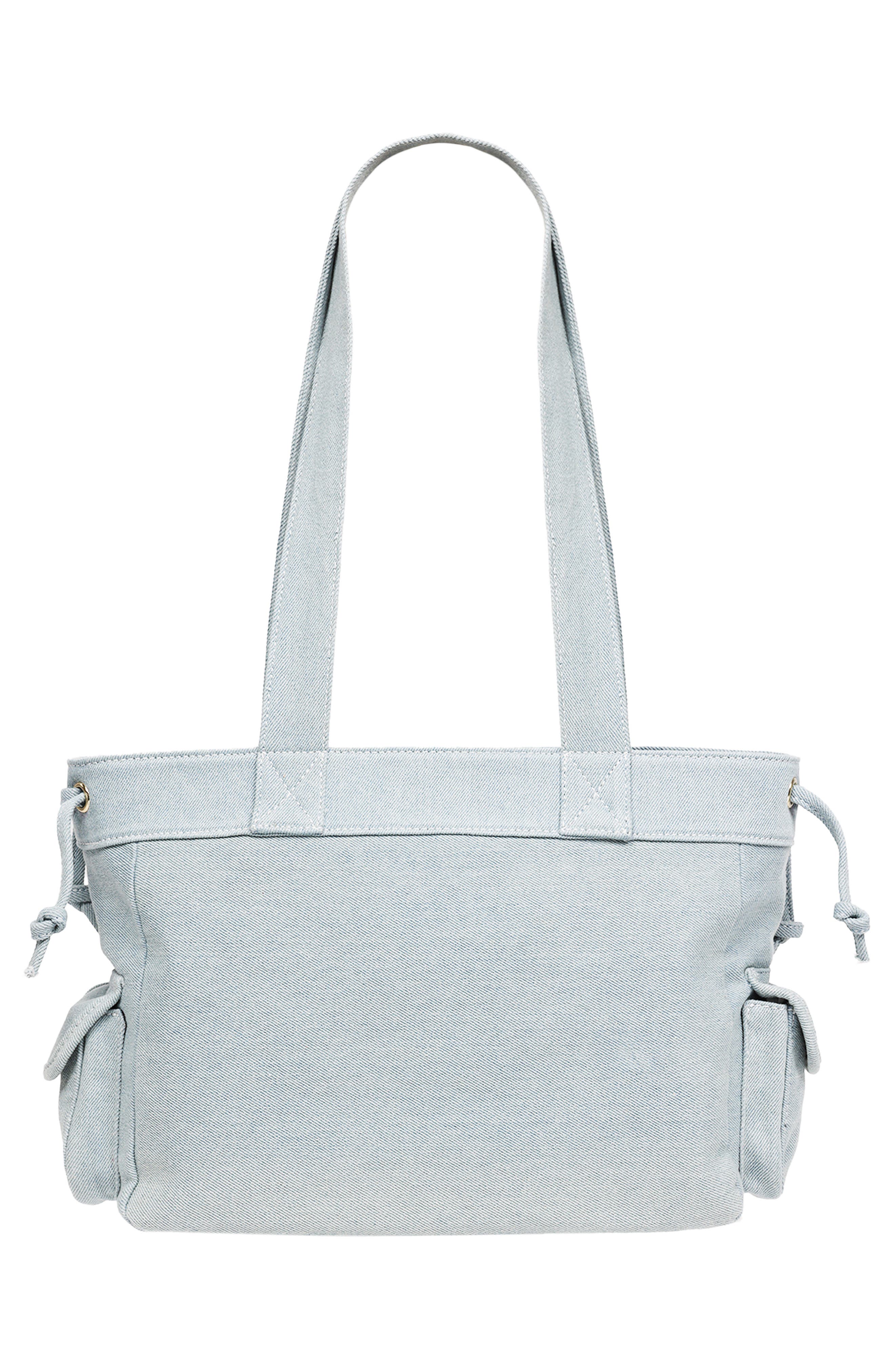 True Religion Multipatch Denim Tote, Alternate, color, Denim