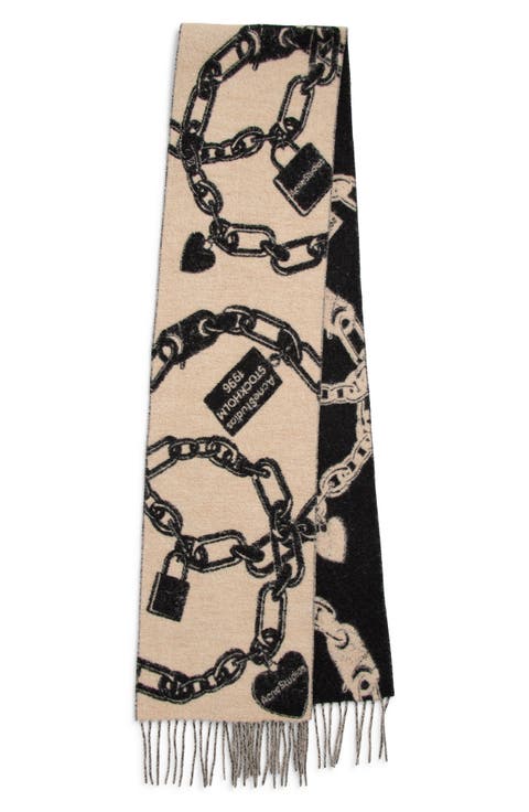 Vilma Chain Wool Blend Scarf
