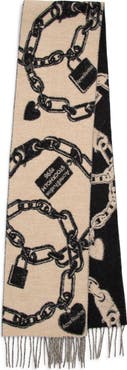 Acne Studios Vilma Chain Wool Blend Scarf