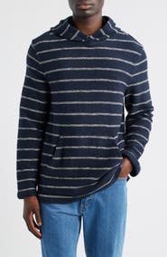 Faherty Whitewater Stripe Organic Cotton Blend Hoodie