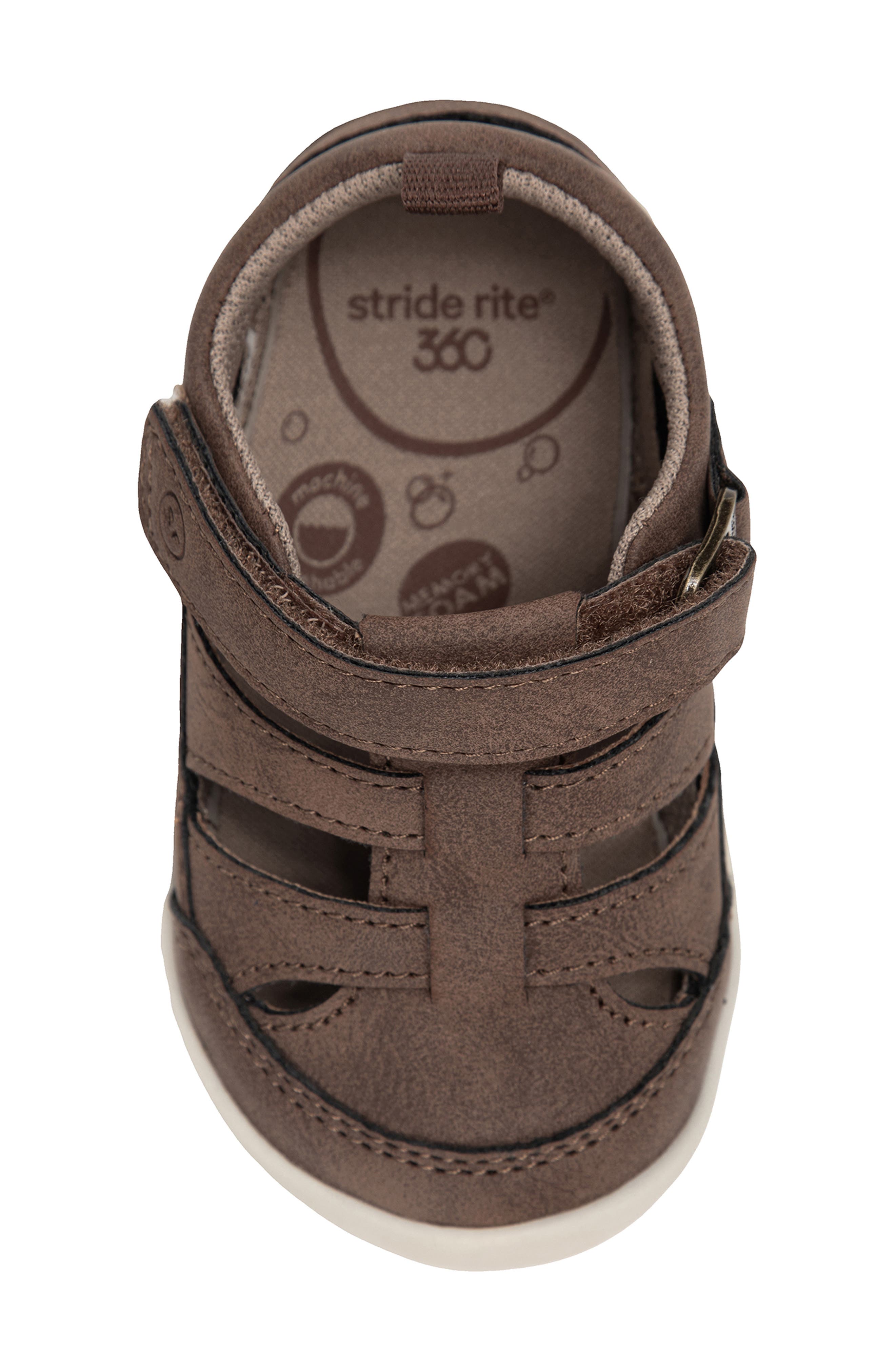 Stride Rite Kids' Amos 4 Sandal, Alternate, color, Brown