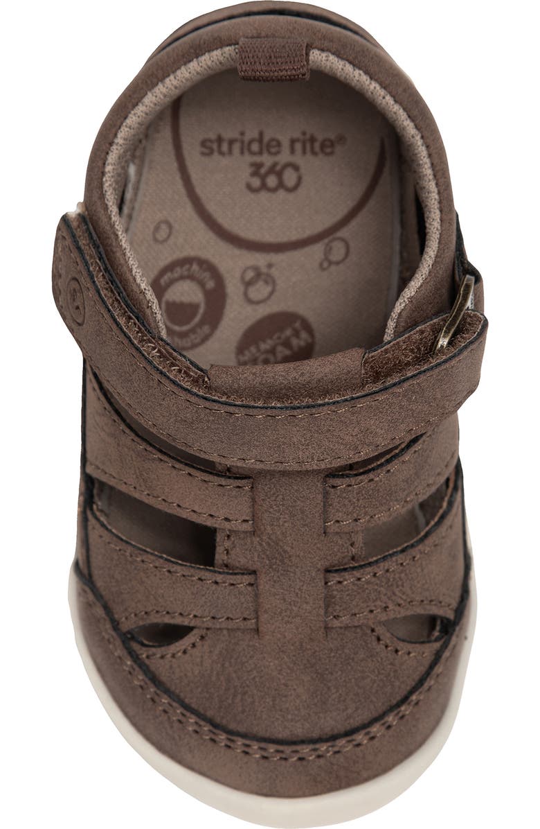 Stride Rite Kids' Amos 4 Sandal, Alternate, color, Brown