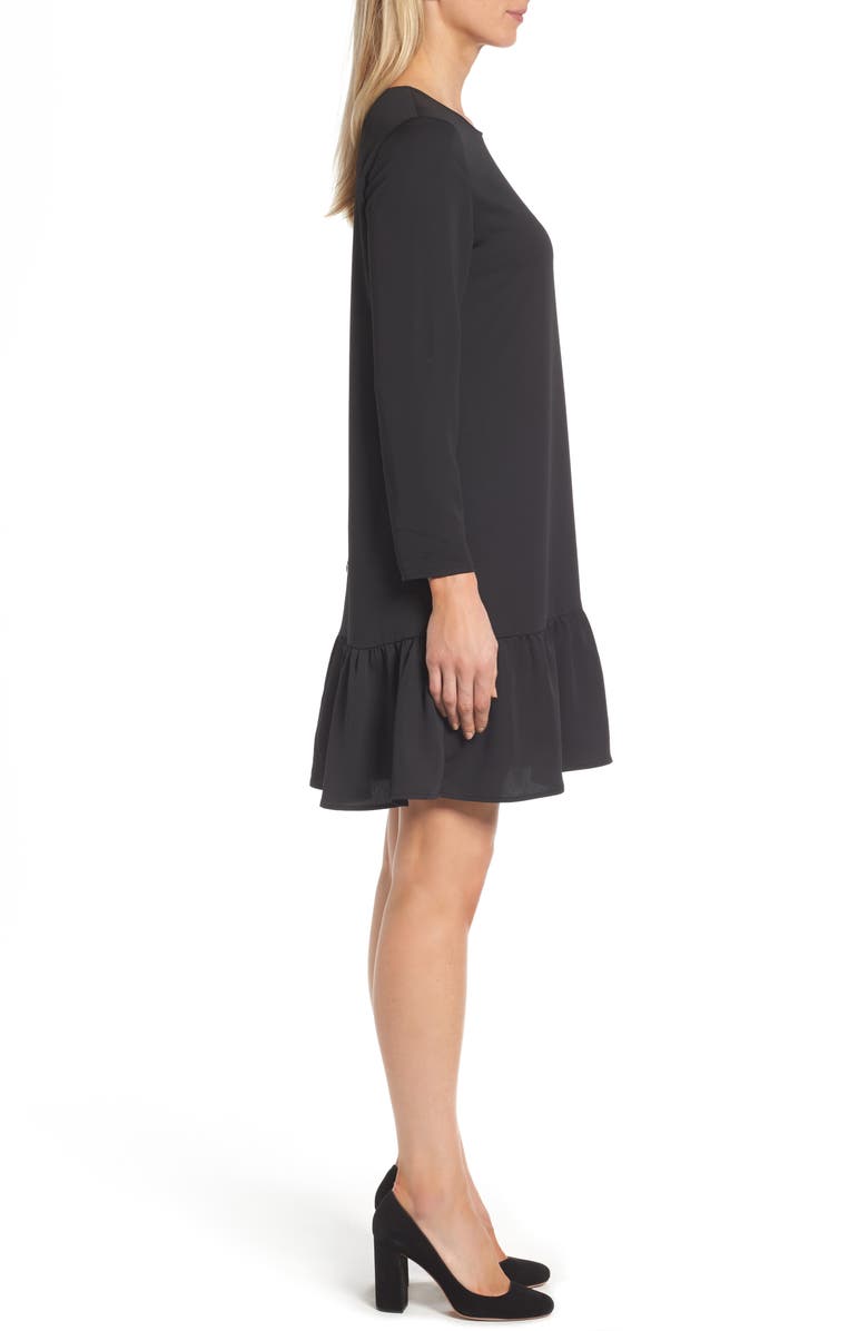 Halogen<sup>®</sup> BUTTON BACK RUFFLE HEM DRESS, Alternate, color,