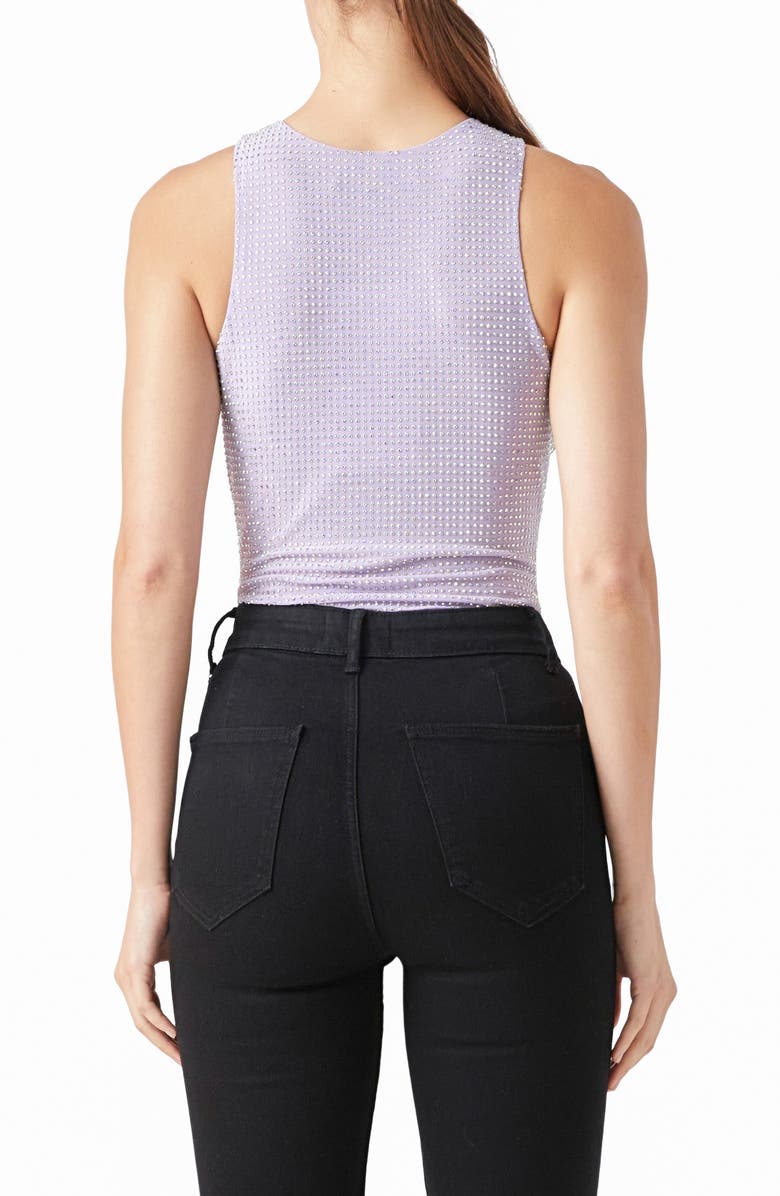 Endless Rose Rhinestone Mesh Bodysuit, Alternate, color, 