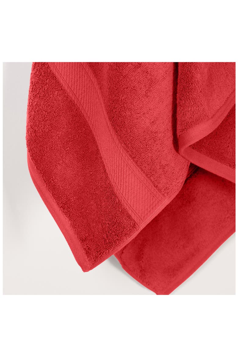 Egyptian Cotton 2-Pack Bath Towel Set, Alternate, color, RED