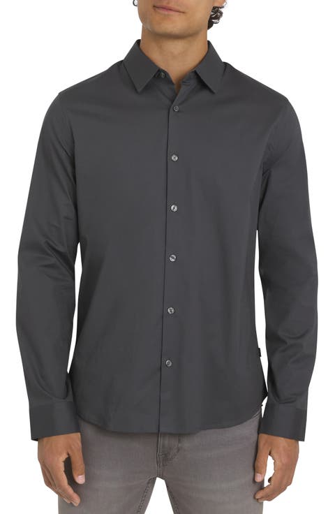 Johnson Stretch Cotton Button-Up Shirt