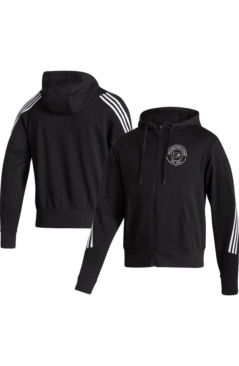 adidas Men's adidas Black Philadelphia Flyers Lifestyle Full-Zip Hoodie, Alternate, color, 