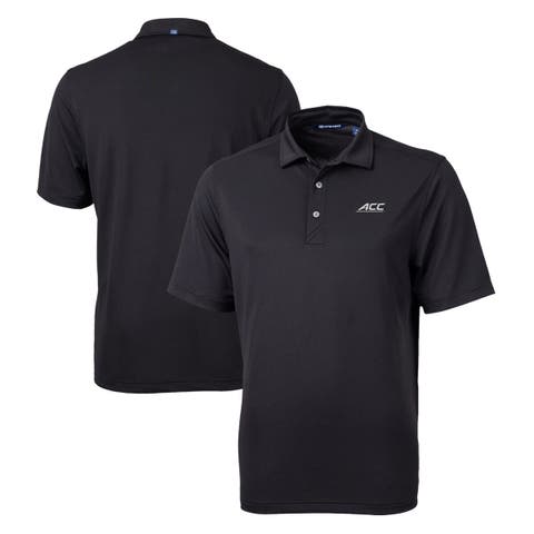 Men's Cutter & Buck  Black ACC Gear Virtue Eco Pique Recycled Polo