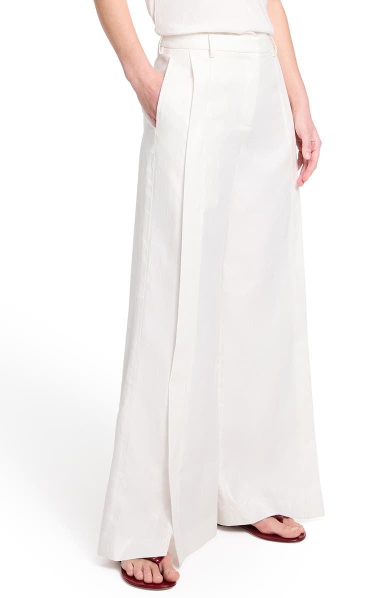 TWP Taite Linen Wide Leg Pants, Alternate, color, Ivory