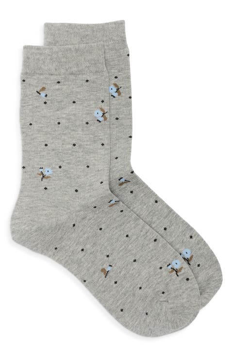 Tawny Cotton Blend Crew Socks