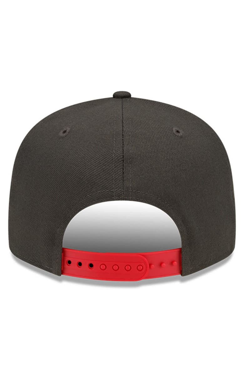 New Era Men's New Era Pewter/Red Tampa Bay Buccaneers 50th Anniversary Side Patch 9FIFTY Snapback Hat, Alternate, color, 