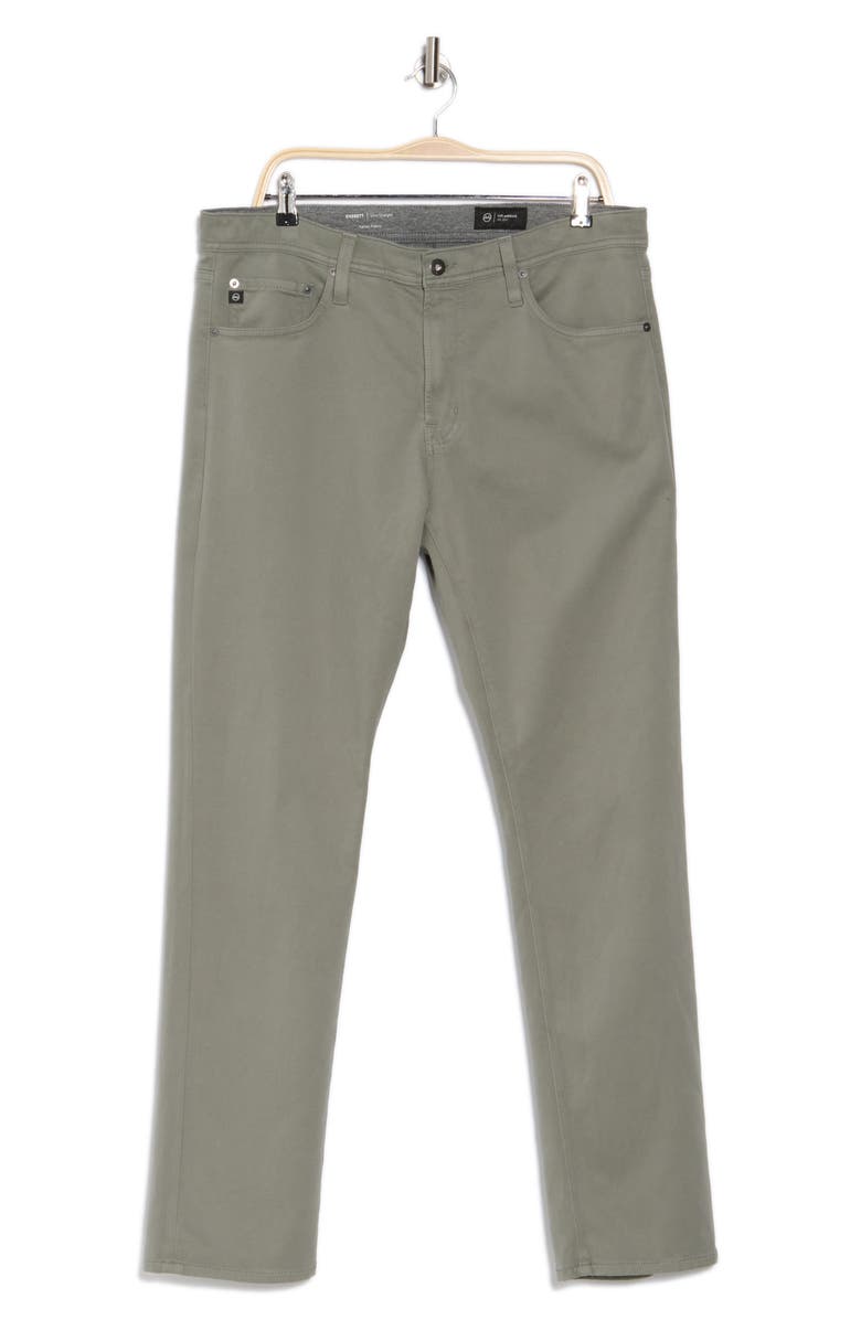 AG Everett Slim Straight Pants, Alternate, color, Olive Drab