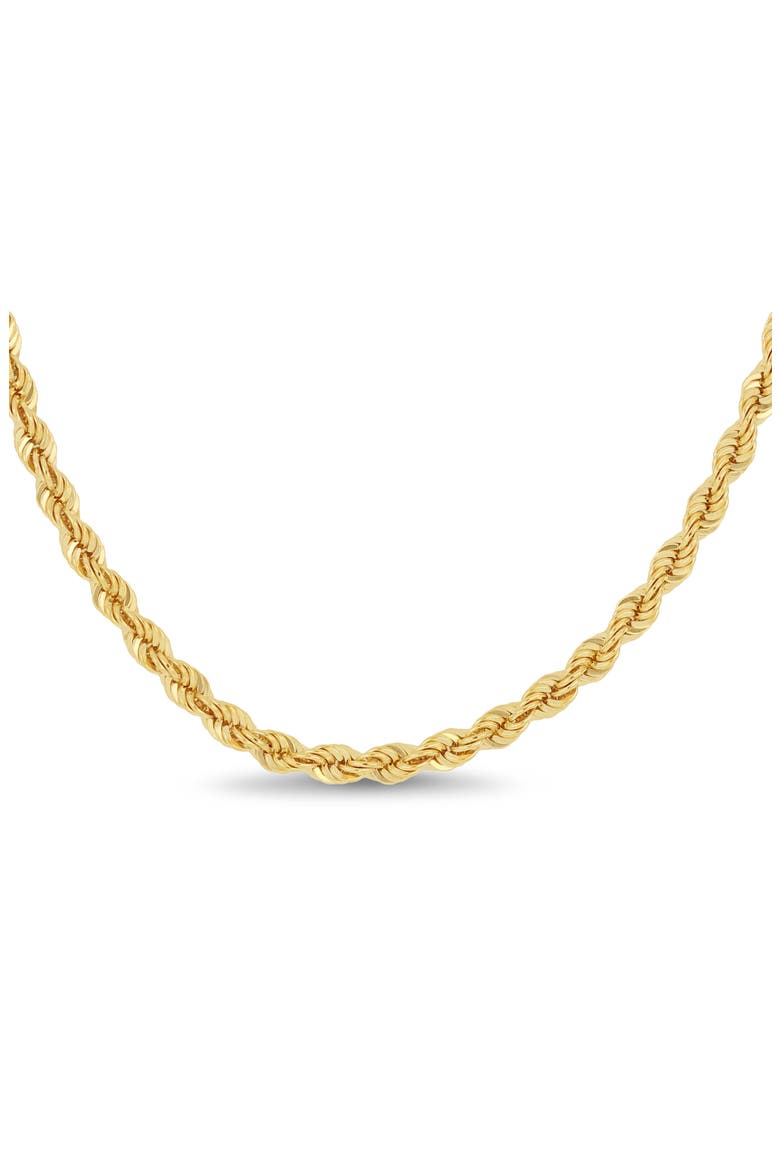 14K Gold Rope Chain Necklace (Online Trunk Show), Alternate, color, 14K YELLOW GOLD