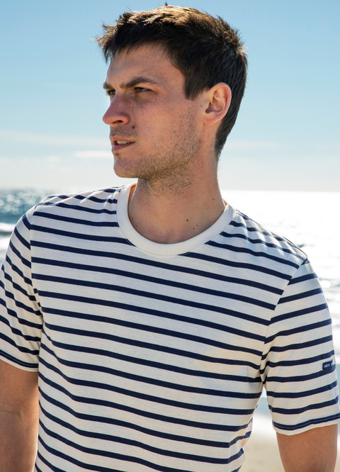 PLOUIDER - Breton Crew Neck T-Shirt