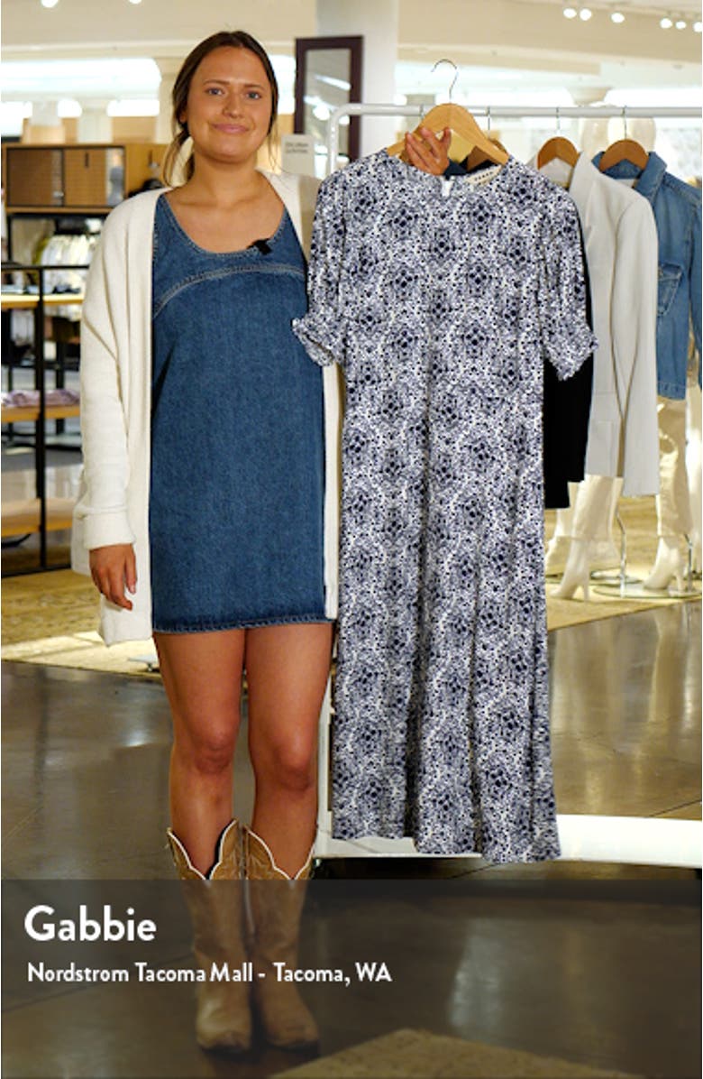 Medallion Print Midi Sheath Dress, sales video thumbnail