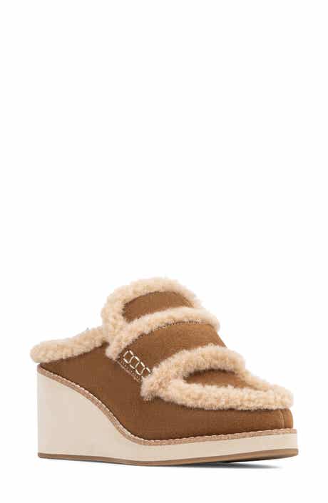 Jackpot Leather Wedge Mule