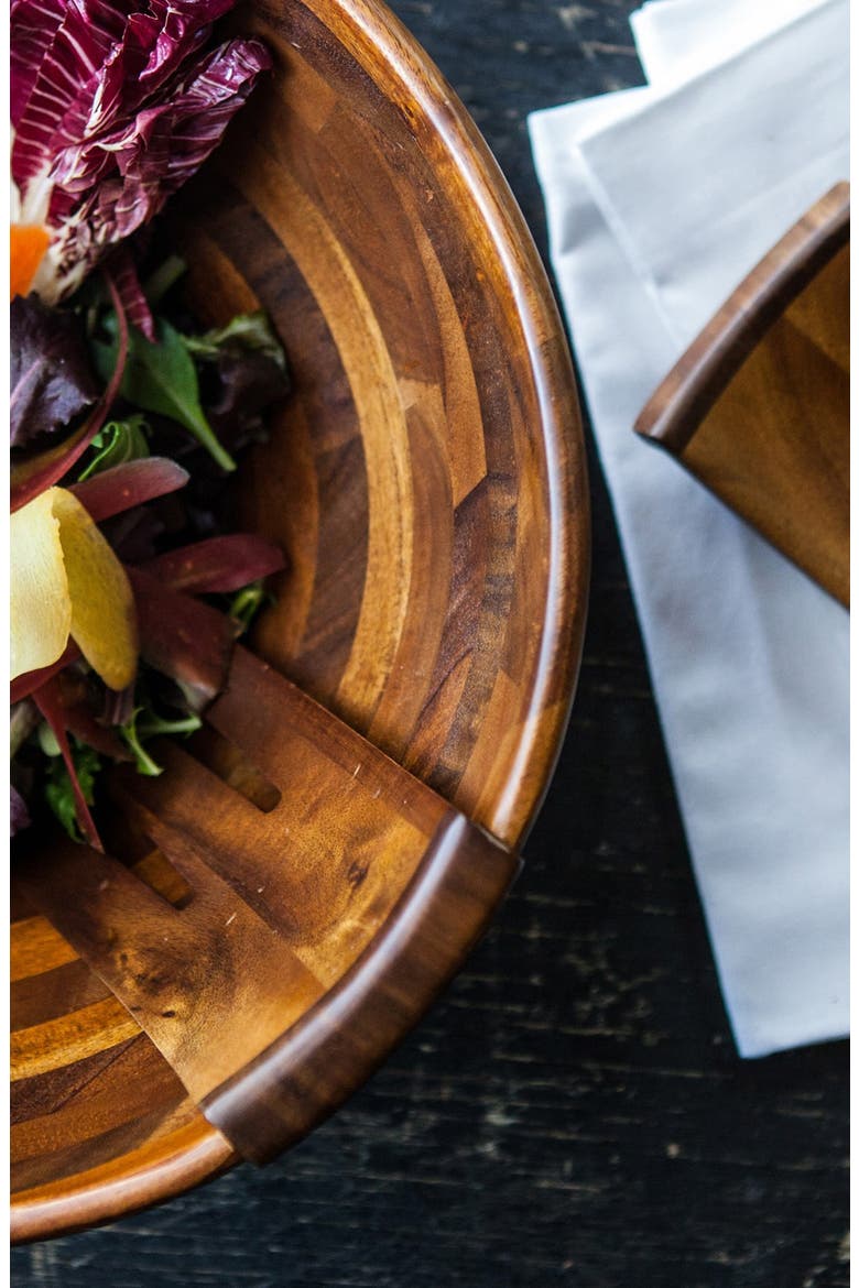 'Legacy Heritage Collection by Fabio Viviani' Mescolare Salad Bowl, Alternate, color, BROWN