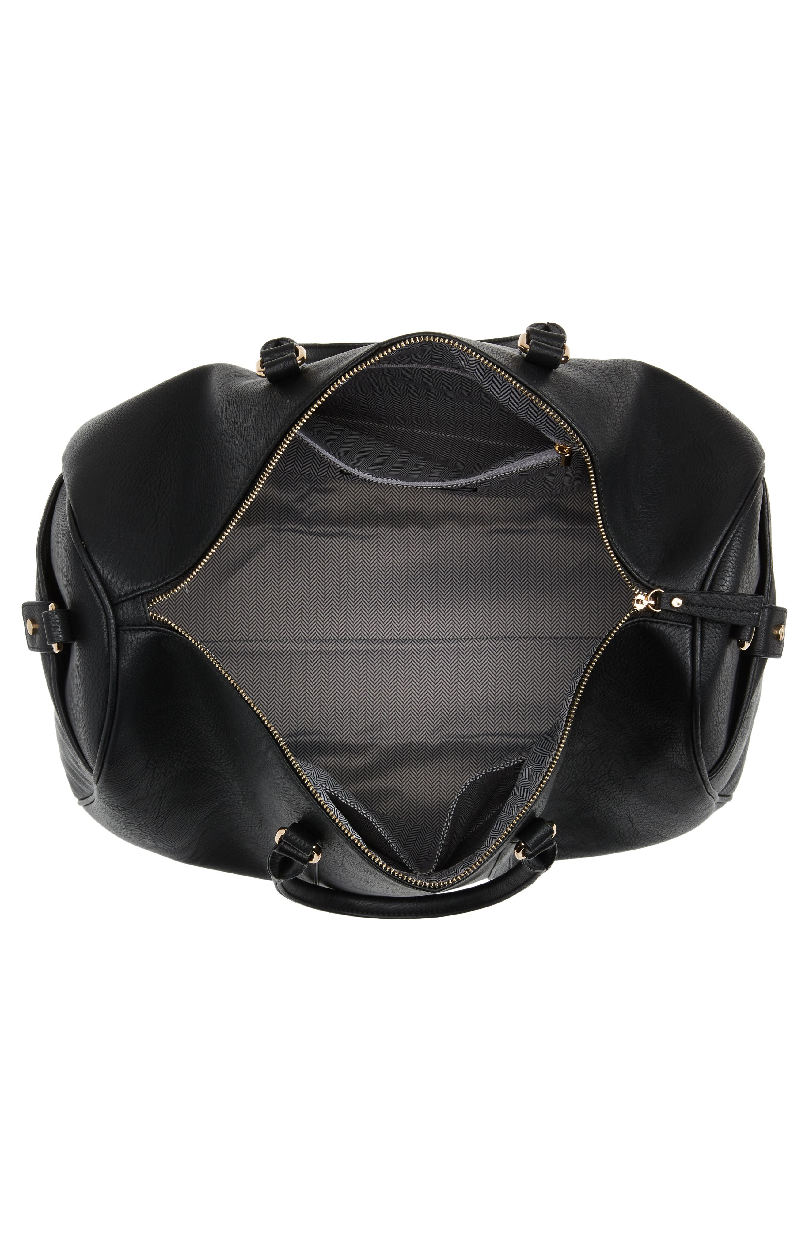 Mali + Lili Mollie Large Vegan Leather Overnight Duffle Bag, Alternate, color, 