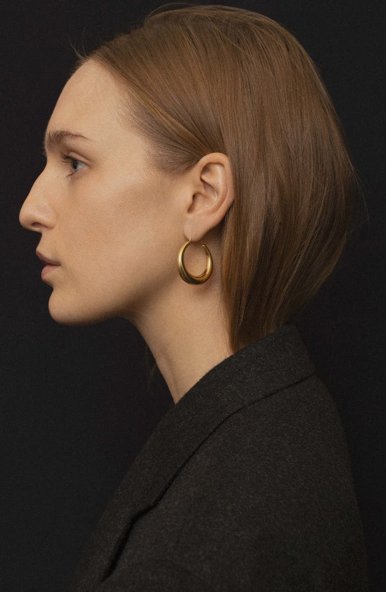 All Blues Large Snake Polished Vermeil Earrings, Alternate, color,