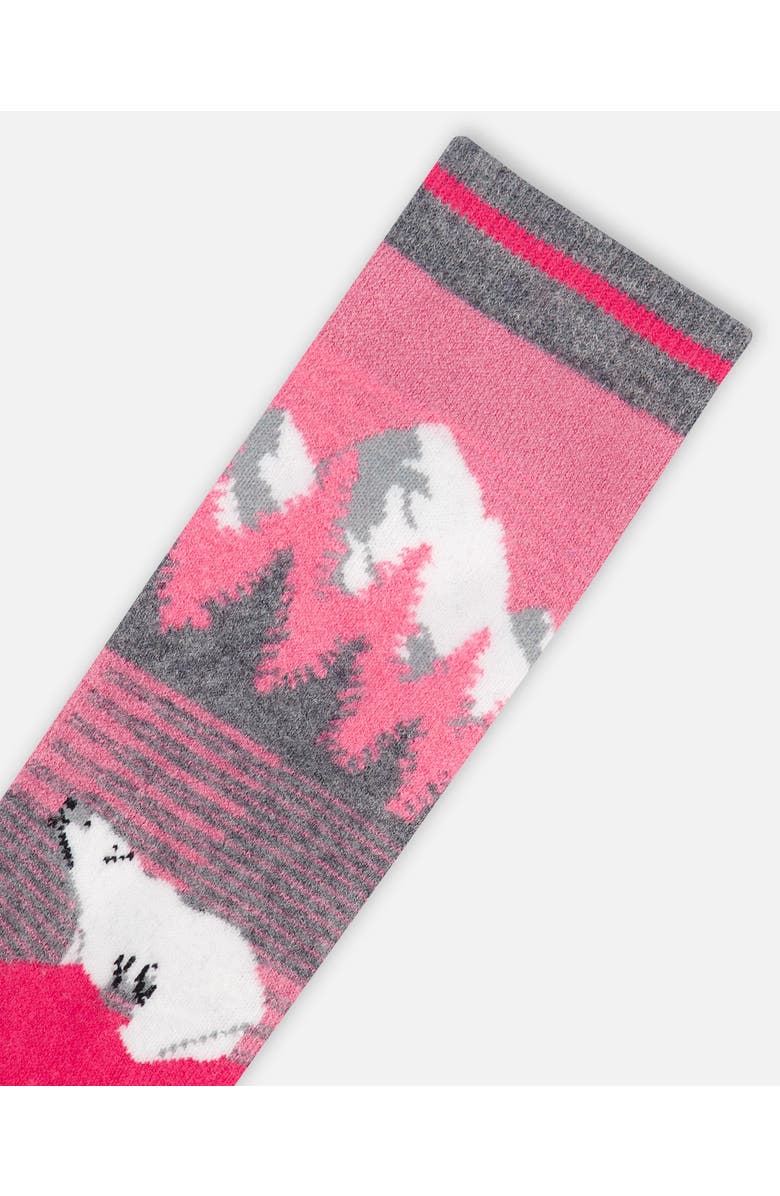 Deux par Deux Girl's Ski Socks Pink, Alternate, color, 