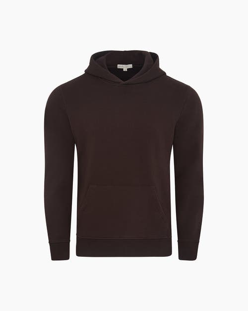 Onia Terry Pullover Hoodie Dark Java In Brown