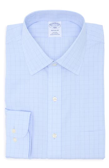 Brooks Brothers Regular Fit Grid Check Non-iron Cotton Button-down Shirt
