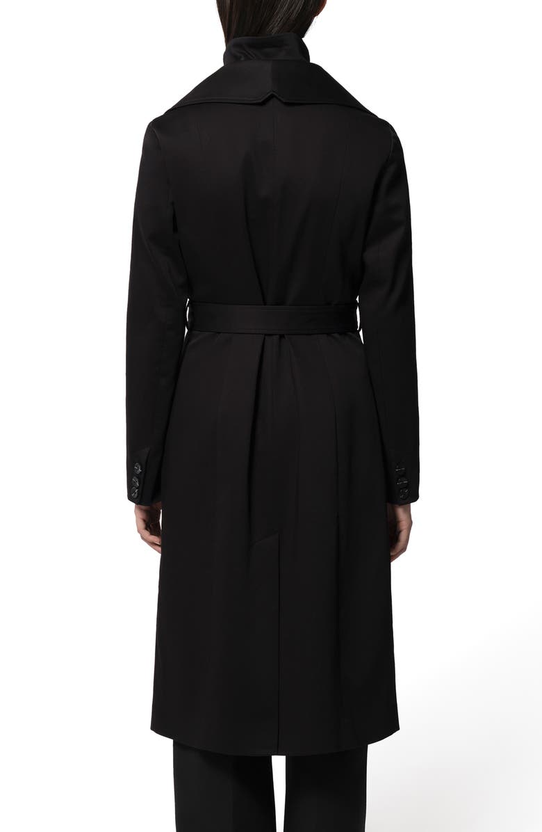 Soia & Kyo Ilana Water Repellent Bib Detail Cotton Blend Trench Coat, Alternate, color, 