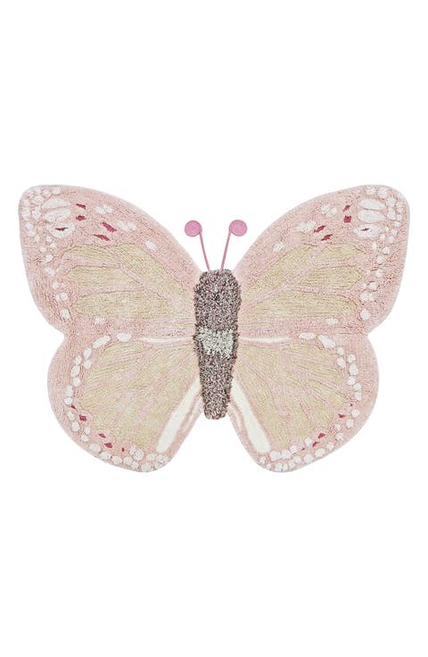 Butterfly Washable Rug