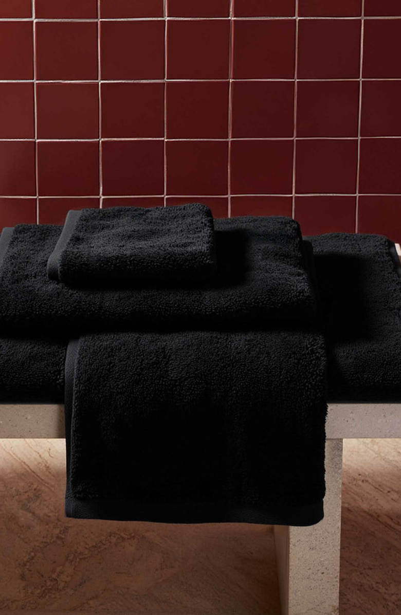 Italic Ultraplush Australian Cotton Luxe 6-piece Towel Set, Alternate, color, Black