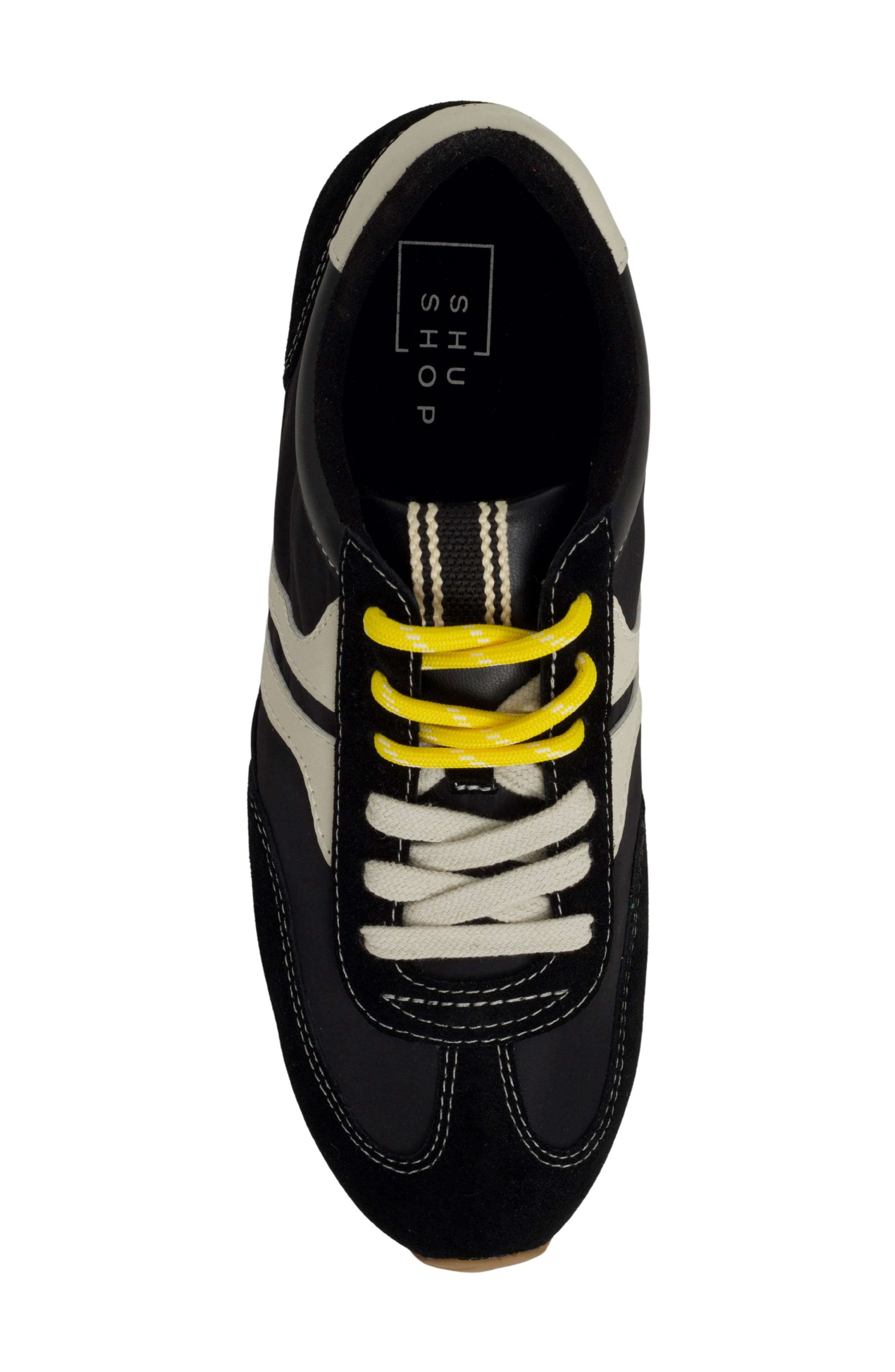 SHUSHOP Sarah Sneaker, Alternate, color, Black