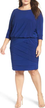 Adrianna Papell Tiered Blouson Dress