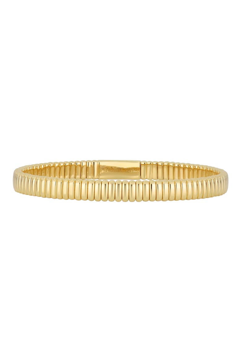14K Gold Fluted Bangle Bracelet, Main, color, 14K YELLOW GOLD