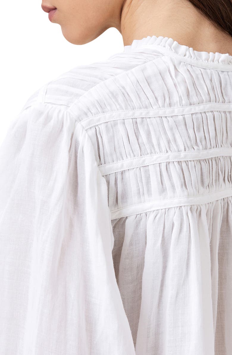 AllSaints Etti Gathered Yoke Button-Up Shirt, Alternate, color, 