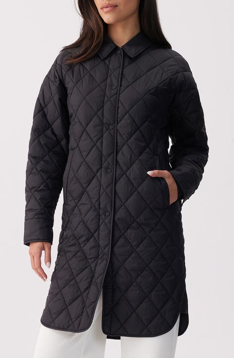 Avril Quilted Longline Shacket
