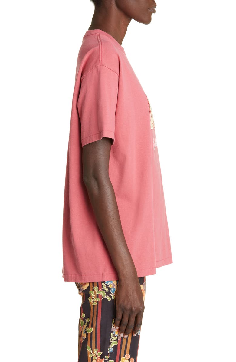 Bode Pony Appliqué Crewneck Cotton T-Shirt, Alternate, color,