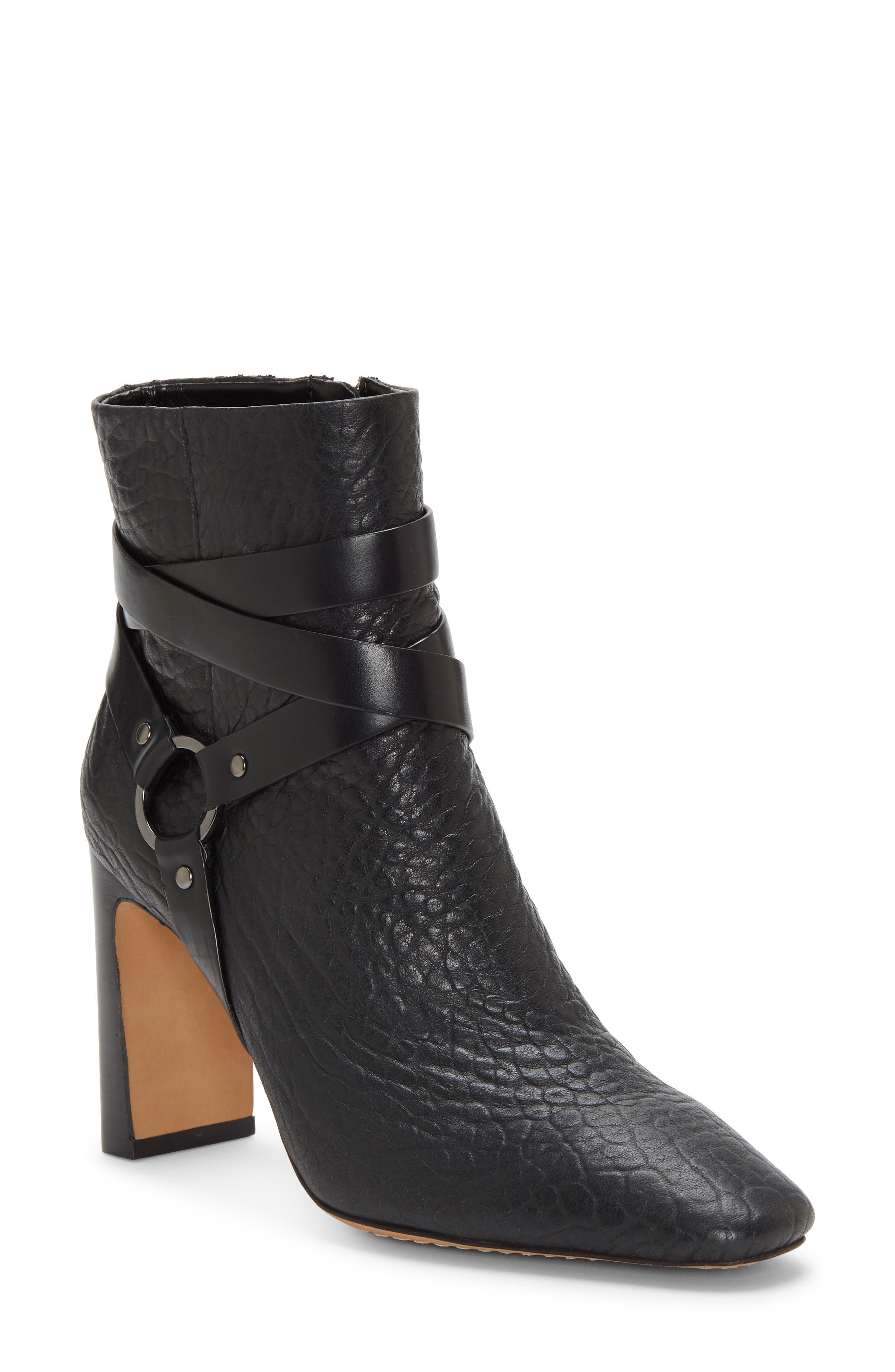 Vince Camuto Sestina Harness Square Toe Bootie, Main, color, 
