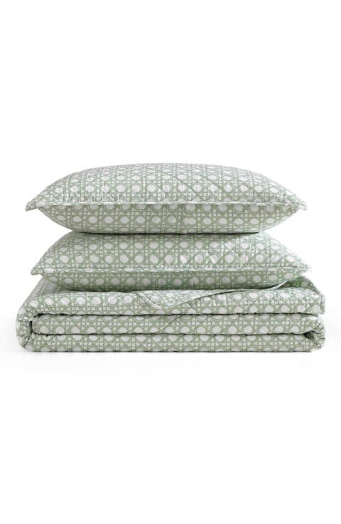 Diamond Isle Cotton Quilt & Sham Set