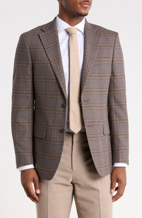 Plaid Notch Lapel Sport Coat